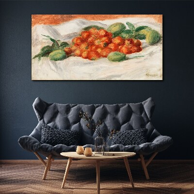 Obraz na plátne Ovocie mandlí jahody