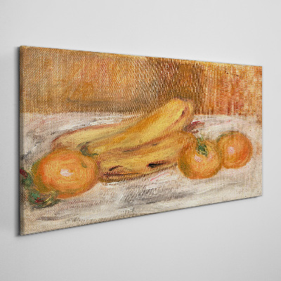 Obraz na plátne Oranžové ovocie banány