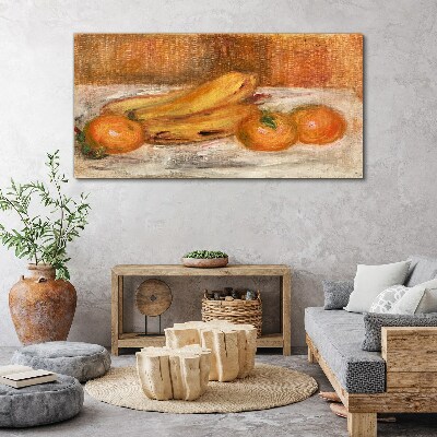 Obraz na plátne Oranžové ovocie banány