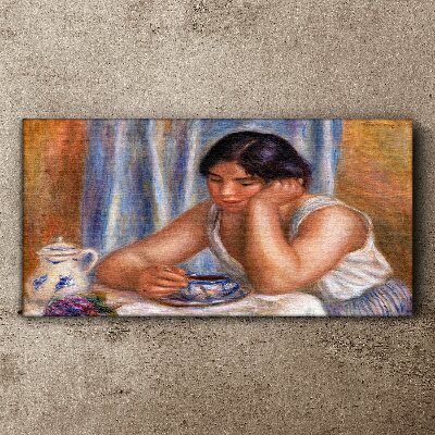 Obraz na plátne káva žena
