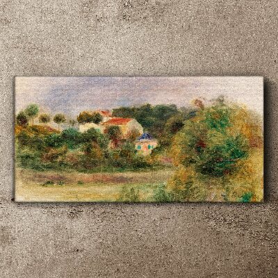 Obraz na plátne Idylická krajina s domom