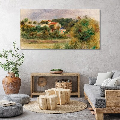 Obraz na plátne Idylická krajina s domom