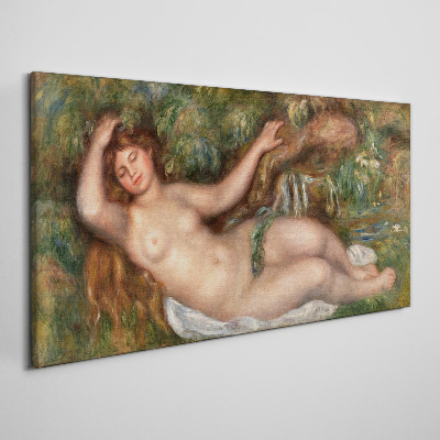 Obraz na plátne Moderná žena stromy