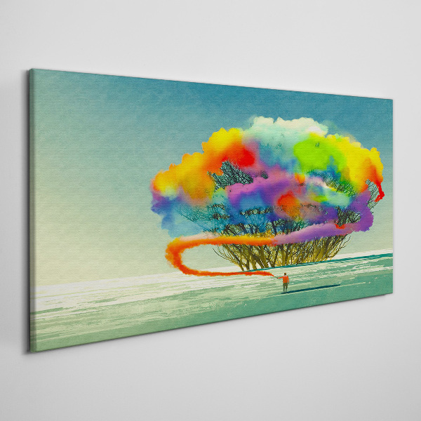 Obraz na plátne abstrakcie strom