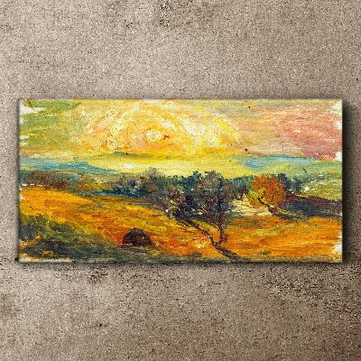 Obraz na plátne Abstrakcie západ slnka
