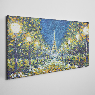 Obraz na plátne Večer v Paríži