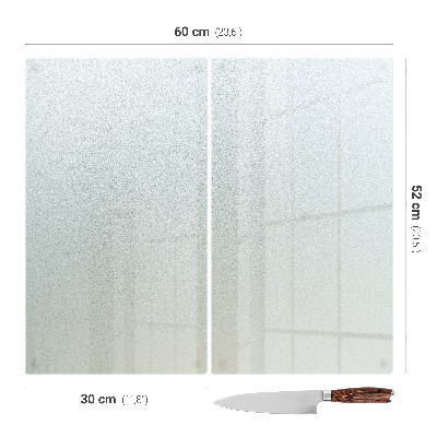 Sklo za varnú dosku dvojdielne polopriesvitné