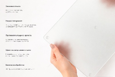 Sklo za varnú dosku Obdĺžnikové polopriesvitné