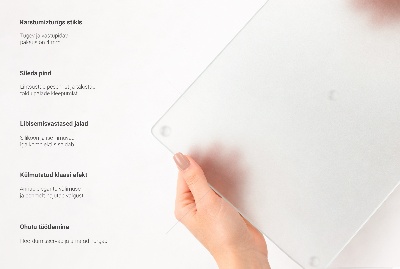 Sklo za varnú dosku, štvorcové a polopriesvitné