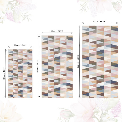 Lepiaca tapeta na nabytok Pastelová geometria