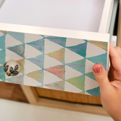 Lepiaca tapeta na nabytok Farebný retro vzor