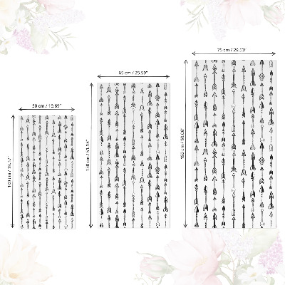 Lepiaca tapeta na nabytok Tvary šípok