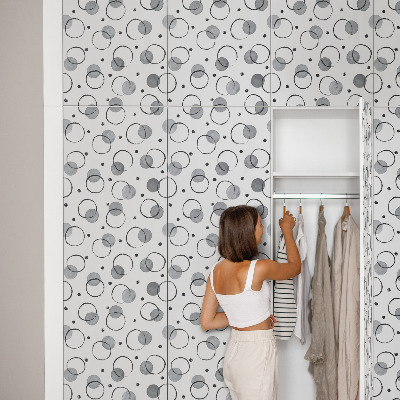 Samolepiaca fólia na nábytok Kreatívne kruhy