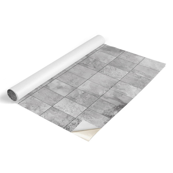 Lepiaca tapeta na nabytok Sivé dlaždice