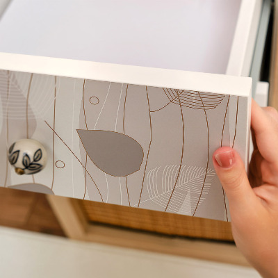 Lepiaca tapeta na nabytok Listový vzor