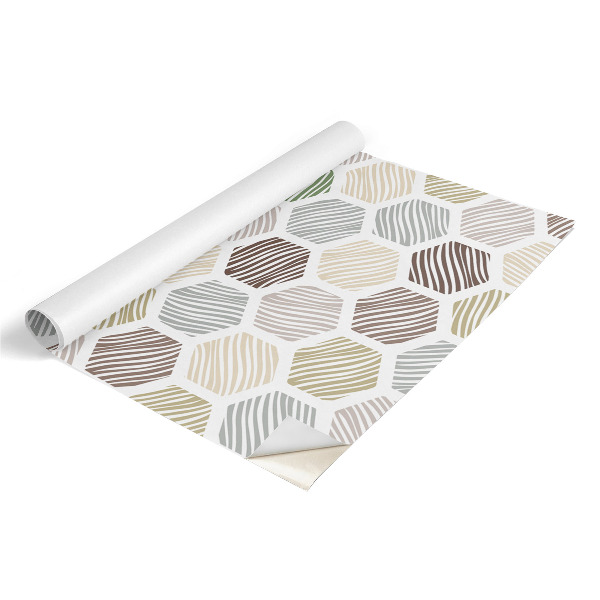 Lepiaca tapeta na nabytok Šesťuholníková mozaika