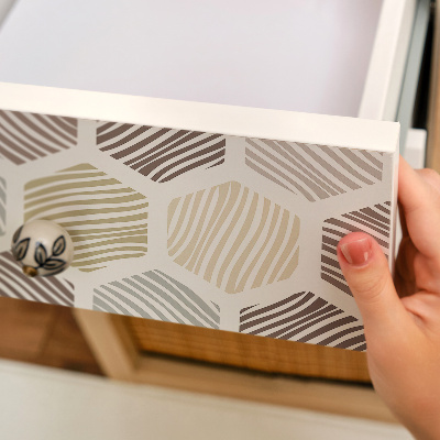 Lepiaca tapeta na nabytok Šesťuholníková mozaika