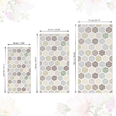 Lepiaca tapeta na nabytok Šesťuholníková mozaika