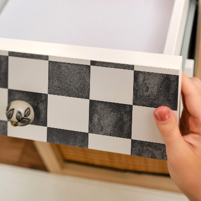 Fólia na nábytok Šachovnicové umenie