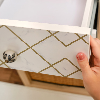 Samolepiaca fólia na nábytok Mramorová geometria