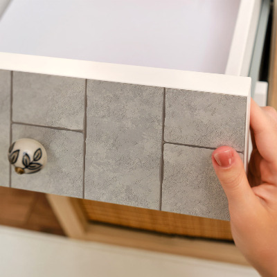 Nalepovacia fólia na nábytok Sivé dlaždice