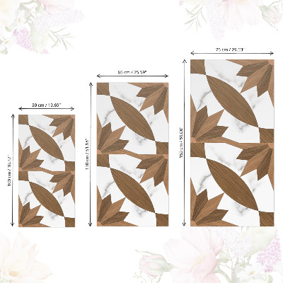 Lepiaca tapeta na nabytok Drevo a mramor