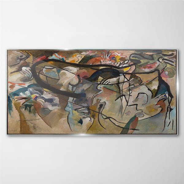 Skleneny obraz Skladba V Kandinsky