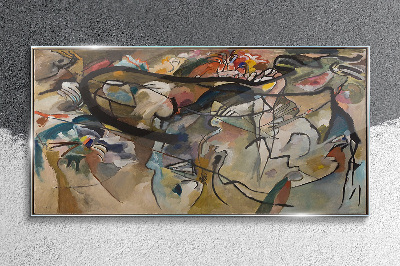 Skleneny obraz Skladba V Kandinsky