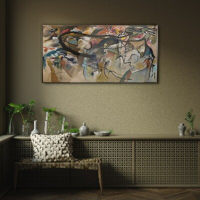 Skleneny obraz Skladba V Kandinsky