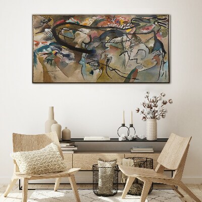 Skleneny obraz Skladba V Kandinsky