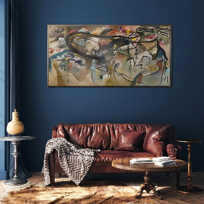 Skleneny obraz Skladba V Kandinsky