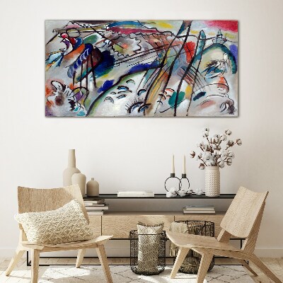Skleneny obraz Kandinsky abstrakcie