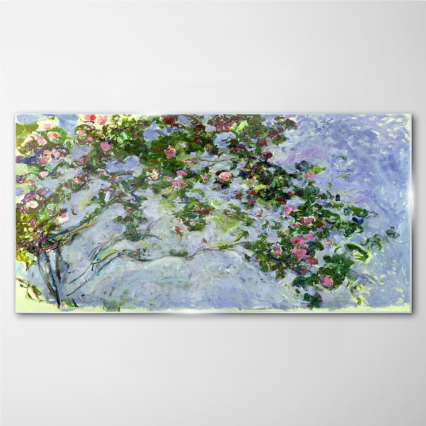 Skleneny obraz Les Roses Claude Monet