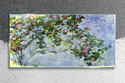 Skleneny obraz Les Roses Claude Monet