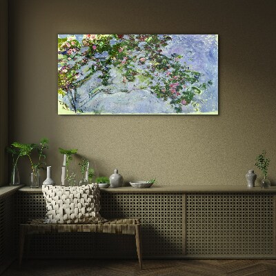 Skleneny obraz Les Roses Claude Monet