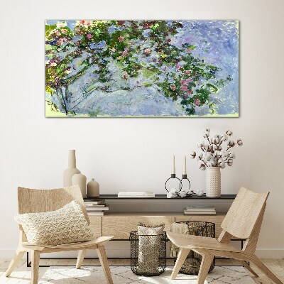 Skleneny obraz Les Roses Claude Monet