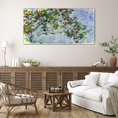 Skleneny obraz Les Roses Claude Monet