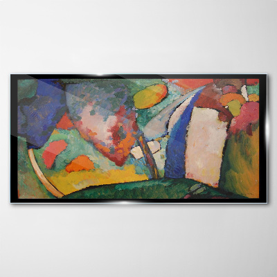 Skleneny obraz Vodopád abstrakcie kandinsky