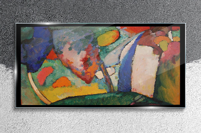 Skleneny obraz Vodopádová abstrakcia Kandinsky