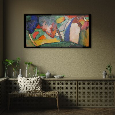 Skleneny obraz Vodopádová abstrakcia Kandinsky