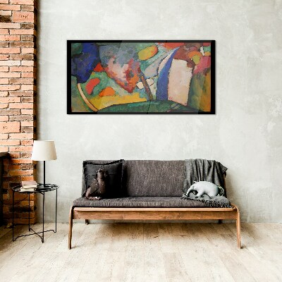 Skleneny obraz Vodopádová abstrakcia Kandinsky
