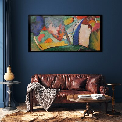 Skleneny obraz Vodopádová abstrakcia Kandinsky