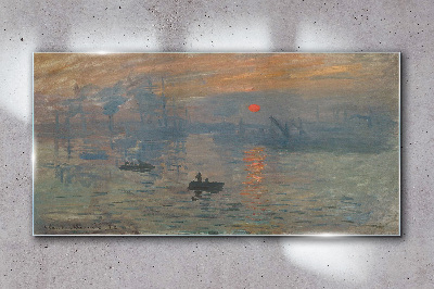 Skleneny obraz Východ slnka impresionizmus