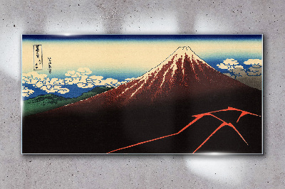 Skleneny obraz Mount Fuji v jarnom počasí