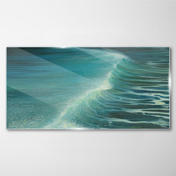 Skleneny obraz Morské vlny