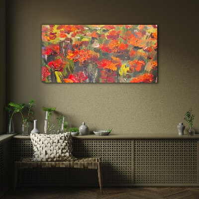 Skleneny obraz Maki kvety maľovanie