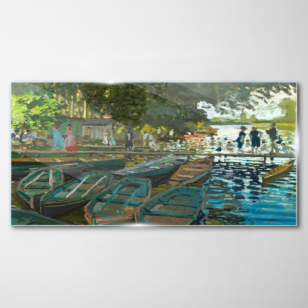 Skleneny obraz La Grenouillere Monet