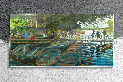 Skleneny obraz La Grenouillere Monet