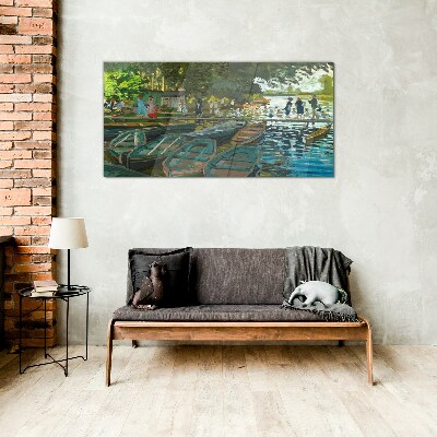 Skleneny obraz La Grenouillere Monet