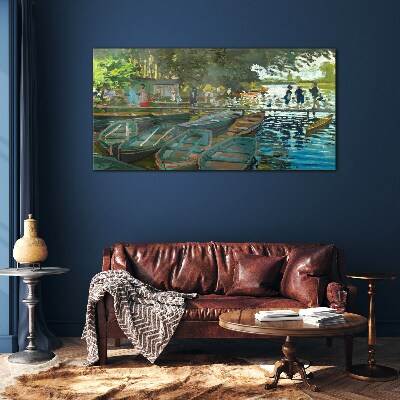 Skleneny obraz La Grenouillere Monet